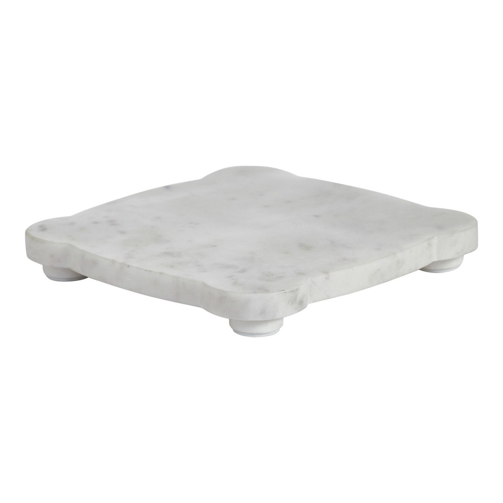 My Texas House 8x8 Marble Tray White/Grey - Walmart